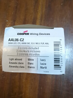 EATON COOPER AAL06-C2 LED Master Smart Dimmer AAL06 C2 300 Watt 600 Watt
