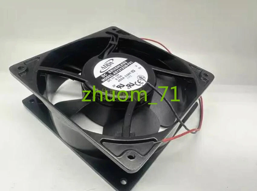1PC ADDA 12038 AD1212UB-F51 DC12V 0.70A Metal frame cooling fan - Image 2 of 3