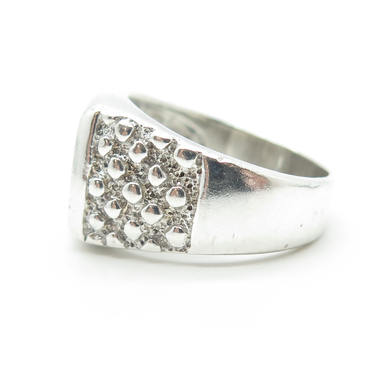 アクセサリー Vintage Silver Cutting Signet Ring 925 Vintage Silver Cutting Signet Ring Size 5 Unique Design 6.2g