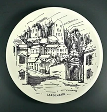 VTG Villeroy & Boch Plate Larochette Luxembourg Castle Art Decorative Dish