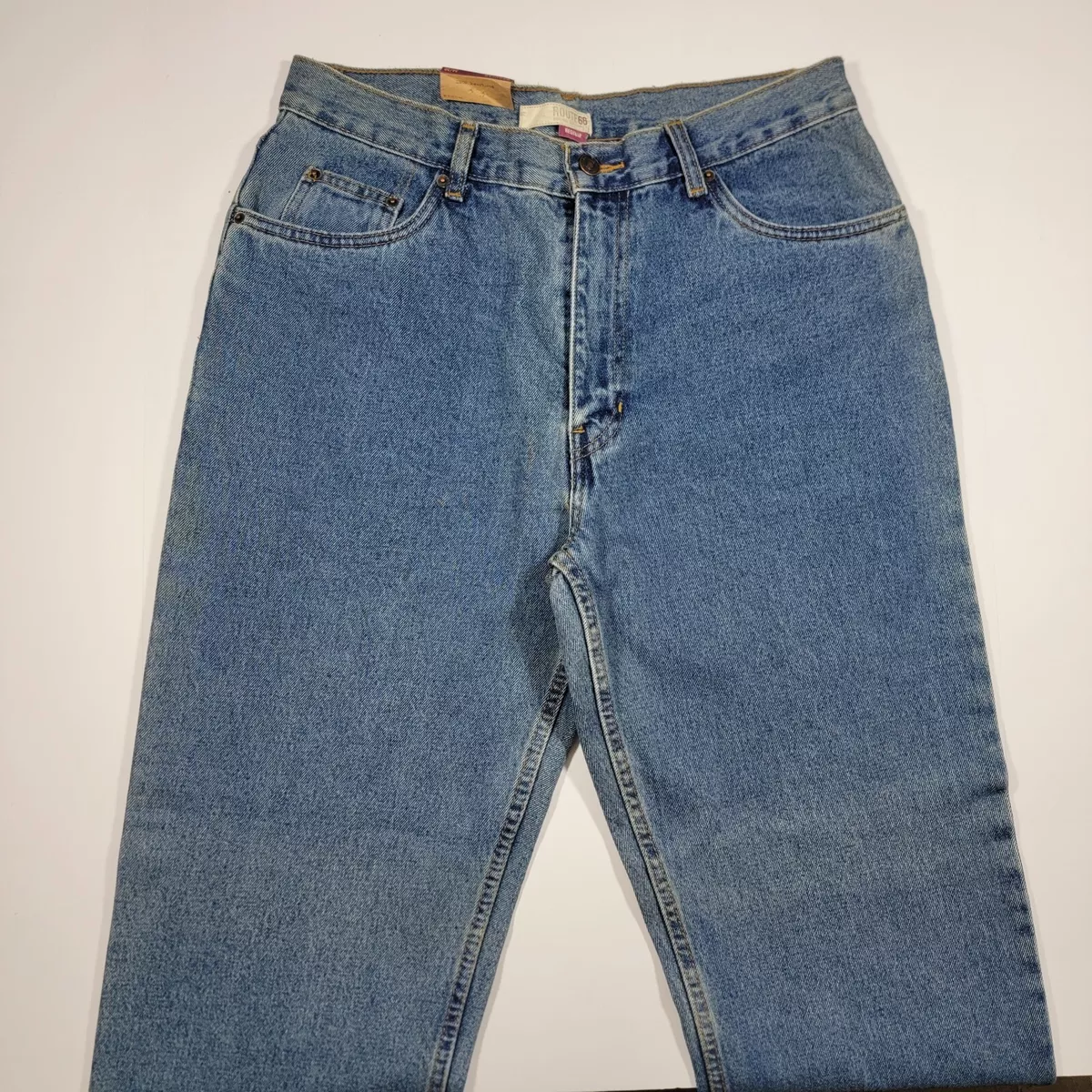 VTG Route 66 Men's Denim Blue Jeans Regular Straight Cut Size 34x30 NEW