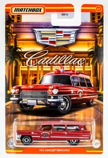 2021 Matchbox Cadillac #4 1963 Cadillac® Ambulance RED | MATCHBOX FIRE | FSC