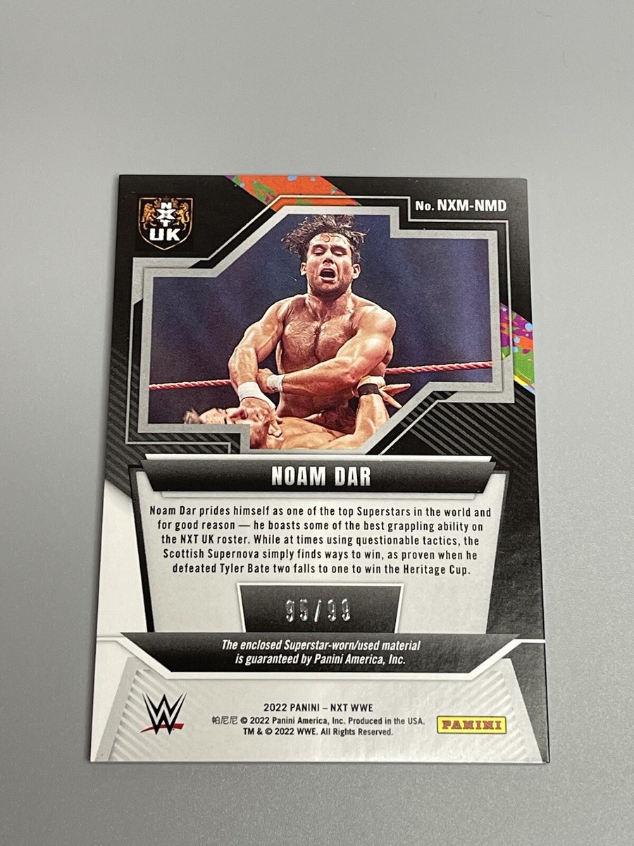 Noam Dar 2022 Panini WWE NXT Wrestling /99 Red Memorabilia Relic