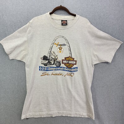 HARLEY DAVIDSON shirt XL Widman St Louis MO Vintage