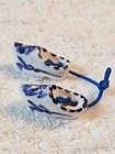 Delft Blue Christmas Ornaments Pair of  Holland Shoes Clogs Windmill