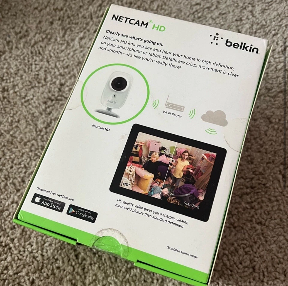 NIB Belkin NetCam HD+ WiFi Camera With Night vision - NEW - Image 2 of 4