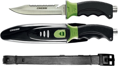 Futuristic Borg Spearfishing Knife - Serrated & Straight Edges for Precise Cuts - Picture 2 of 4