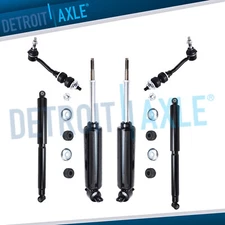 2WD Front Rear Shock Absorbers Sway Bar Links for 1999-2003 Dodge Dakota Durango