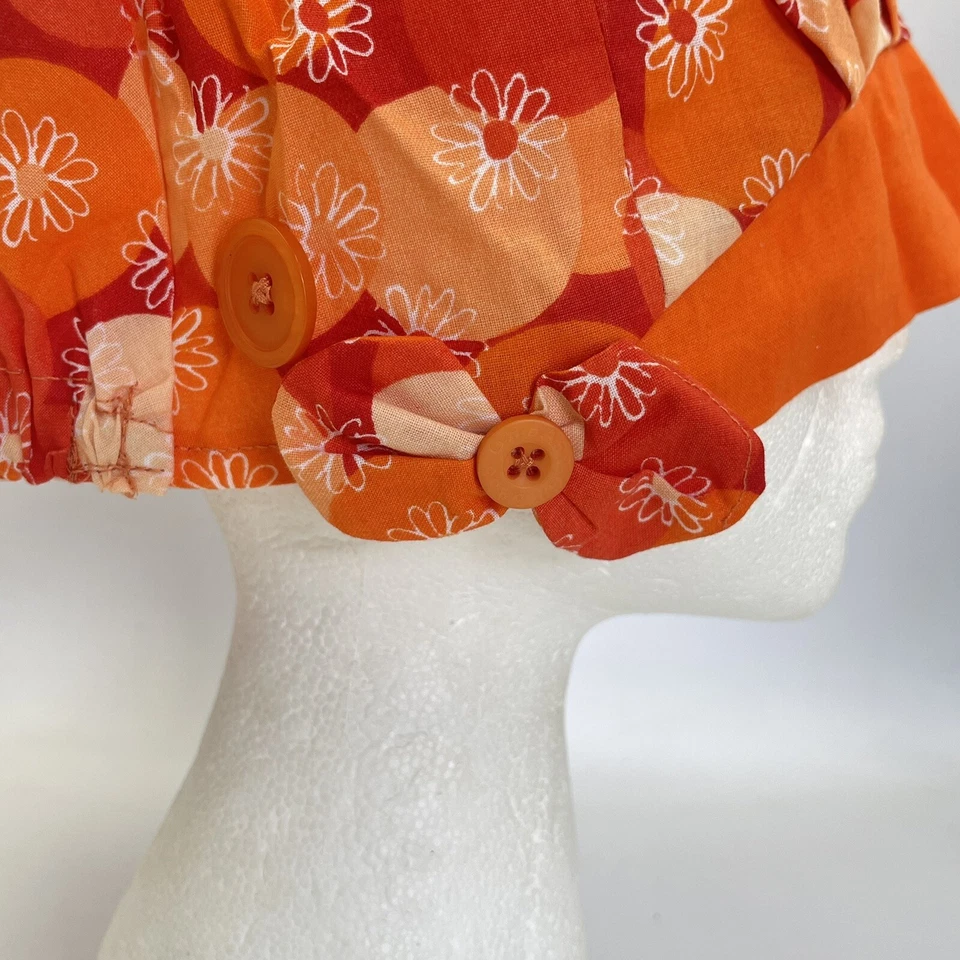 Women Surgical Scrub Hat With Matching Mask - Image 4 of 4