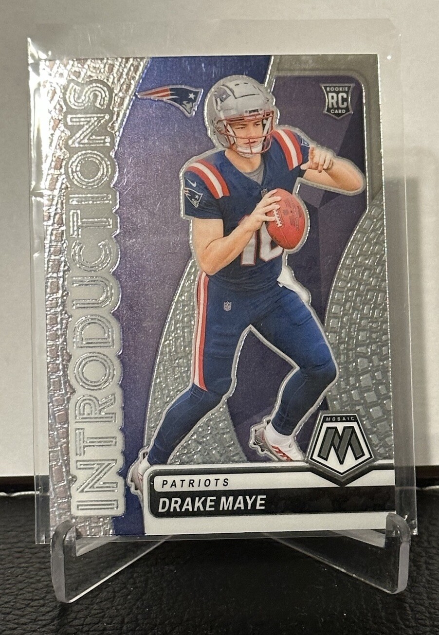 2024 Mosaic Football Drake Maye Introductions RC New England Patriots