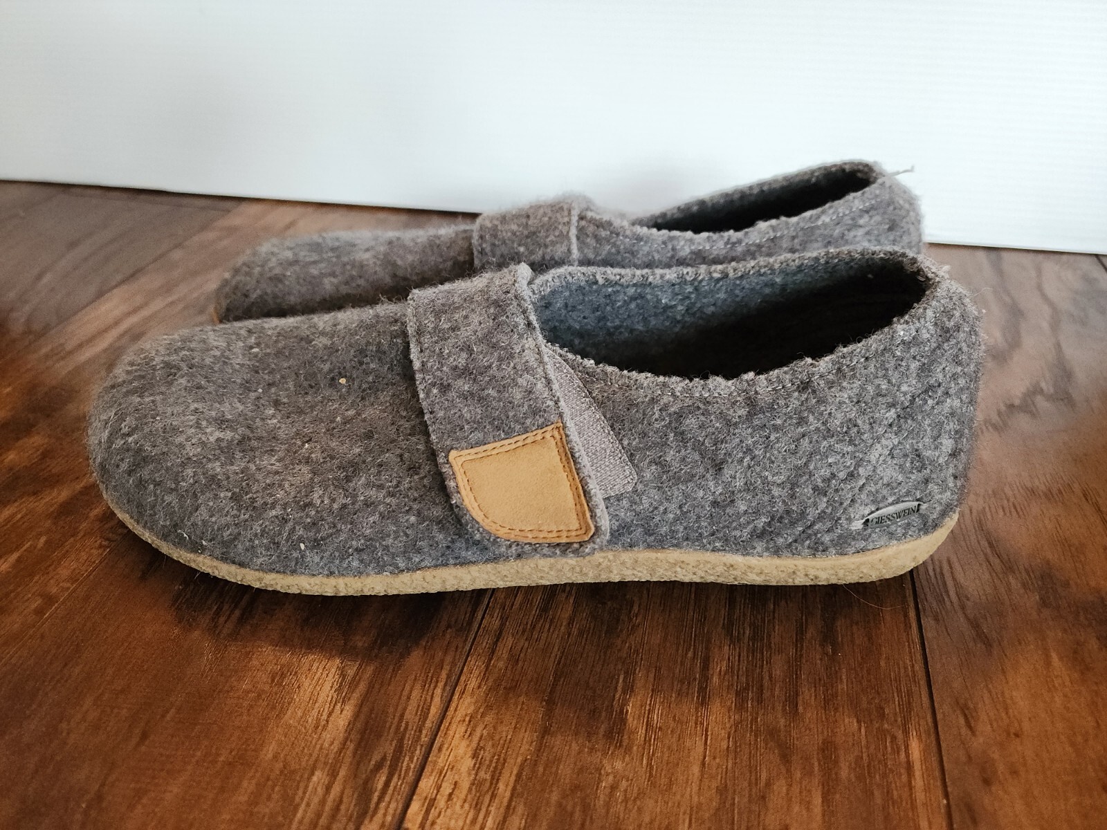 Giesswein Mens Camden Ultra Comfort Wool Slipper Clogs Charcoal Size 46