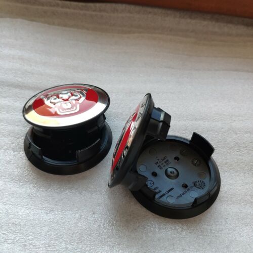 4X Genuine Jaguar Growler Alloy Wheel Centre Caps Red. New. C2D47107 - Picture 10 of 12