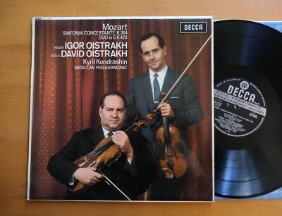 SXL 6088 Mozart Sinfonia Concertante David Igor Oistrakh Decca ED3 Wideband EX