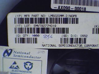 NSC  LM5020MM2/NOPB Qty of 65 per Lot CONTR MSOP