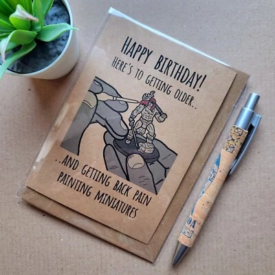 JOY CARDS Funny Warhammer Birthday Card - Funny Geeky gamer card