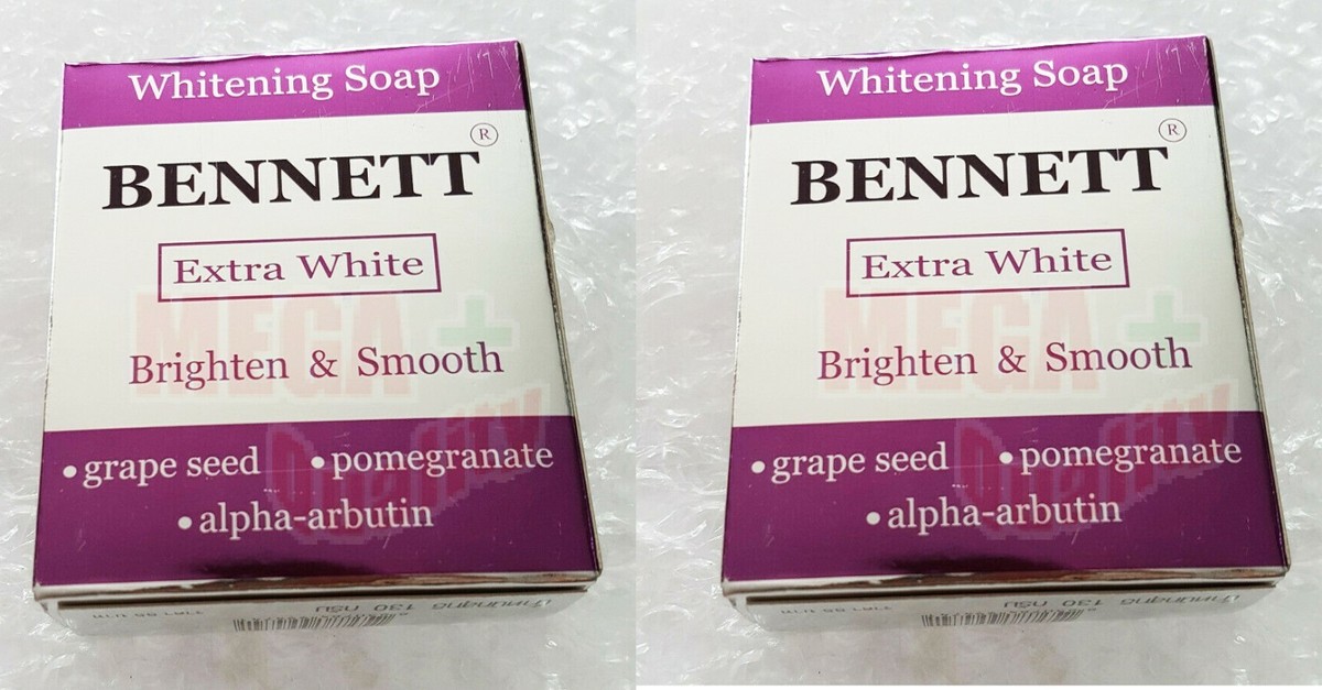 6pcs Bennett Extra White Antioxidant Whitening Soap 130 G. for