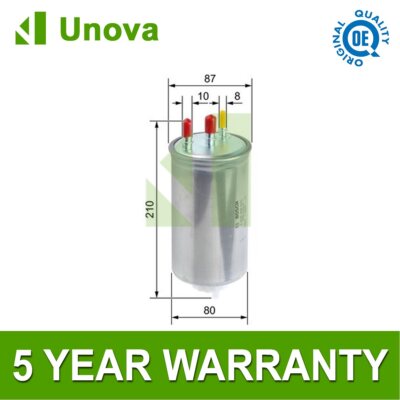 Fuel Filter Unova Fits Dacia Duster 2010-2018 1.5 dCi + Other Models