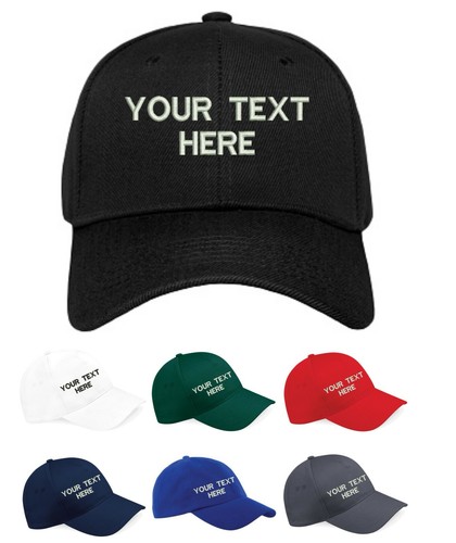 Personalised Baseball Cap Embroidered With Custom Text Unisex_voghion.com
