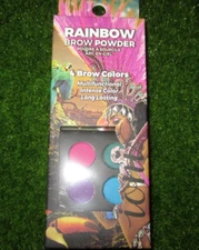 IONI Brazil Rainbow 4 Brow Powder Carnival Multi-Color Multifunctional NIB NEW