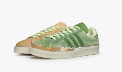 adidas gazelle silver green womens CAMPUS 80s 