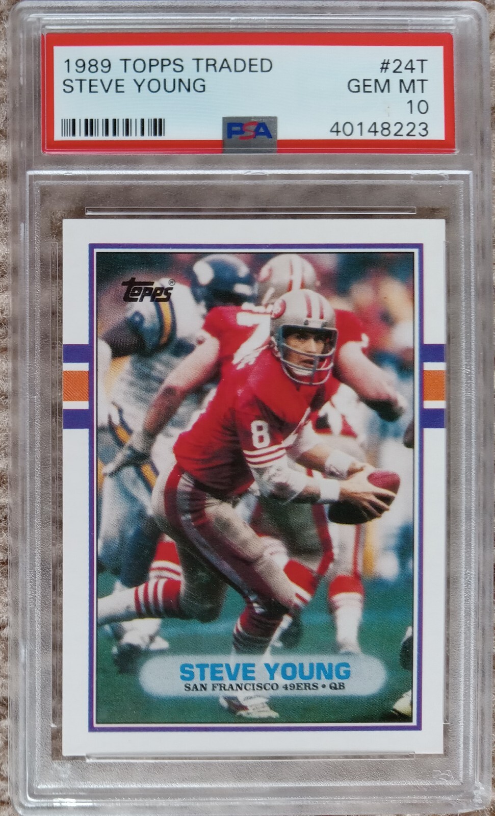 1989 Topps Traded #24T Steve Young PSA 10 HOF 49ers