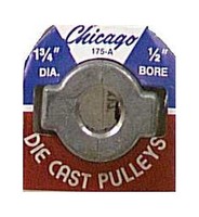 Chicago Die Cast Single V Grooved Pulley A Belt W 1-3/4 Dia X 1/2 Bore Bulk on sale Chicago Die Cast Single V Grooved Pulley A Belt W 1-3/4 Dia X 1/2 Bore Bulk on sale