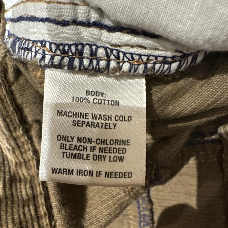 Tucker Tate Corduroy Jeans Size 7 Straight Leg Brown Adjustable Waist Foto 3 de 4