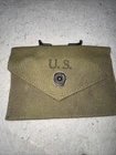 US Military Issue WW2 Medical First Aid Kit Canvas Bandage Pouch Dated 1942