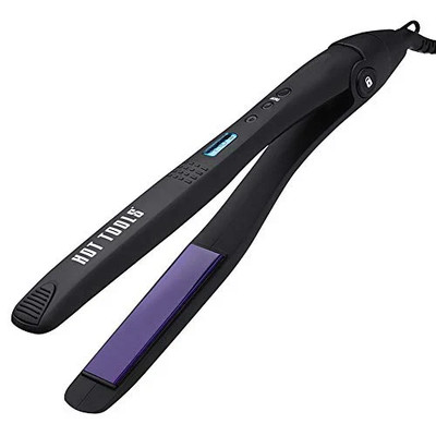 Hot Tools Professional 1 Inch Ceramic Tourmaline Digital Salon Flat Iron HT7106F
