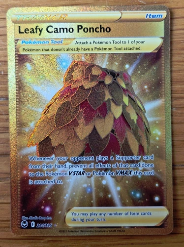 Leafy Camo Poncho 214/195 - Silver Tempest - Pokemon TCG - Pack Fresh NM