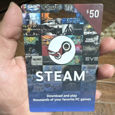 #ad Steam $50 Wallet Game Card for PC Platform Compatible Model Steam Wallet Prepaid $49.00