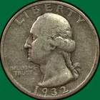 1932-S Washington Quarter Silver Very Fine VF Coin #43566
