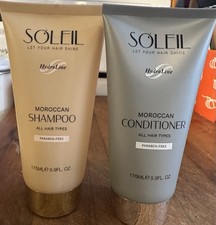Soleil HydroLine Moroccan Shampoo  Conditioner Set Paraben-Free 175mL