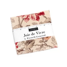 Moda JOIE DE VIVRE Charm Pack 13980PP - 42 5"x5" Quilt Squares French  General.