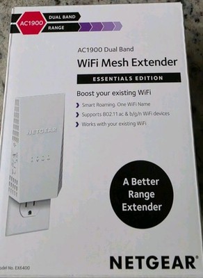 Netgear AC1900 Mesh WiFi Range Extender Essential Edition Dual Band EX6400 NIB