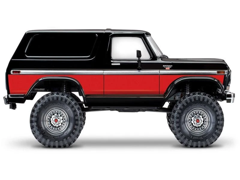 Traxxas TRX-4 Ford Bronco Ranger XLT 4x4 RTR 1:10 Rock Crawler Nero/Rosso Spa... - Immagine 3 di 4