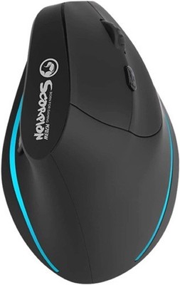Marvo Scorpion M703W Wireless Blau LED Schwarz Rechtshänder Ergonomisch Wiederaufladbar