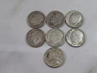 6 Silver Roosevelt Dimes: 1 Mercury 1943D, 1946D, 1947S, 1952D x 2, 1959D, 1964D