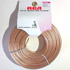 RCA 100 Ft Speaker Wire 16 Gauge AH16100 NEW Free Shipping