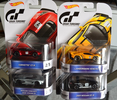 HOT WHEELS RETRO ENTERTAINMENT SET GRAN TURISMO CORVETTE NISSAN GT-R LAMBORGHINI