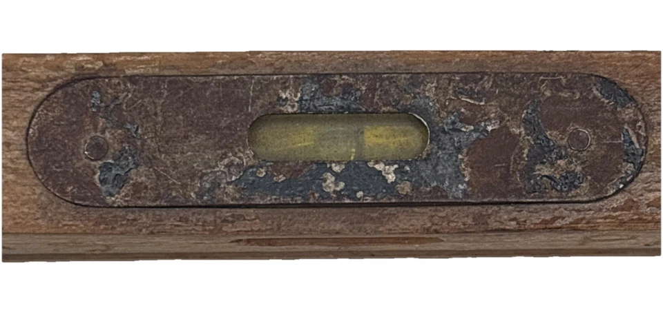 Vintage Wooden 6" Bubble Level Name Engraved On Side Unbranded - Image 2 of 4