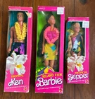 3 Vtg Dolls Tropical Ken 1020 Tropical Skipper 1021 Island Fun Barbie Miko 4065