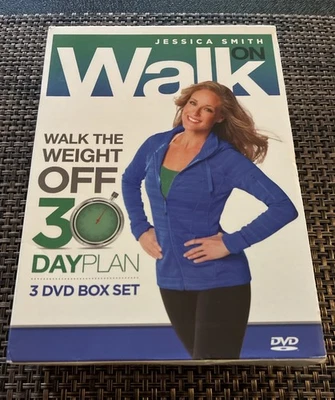 Walk On Walk The Weight Off 30 Day Plan Jessica Smith (3 DVD Box Set 2015) VG - Image 1 of 3