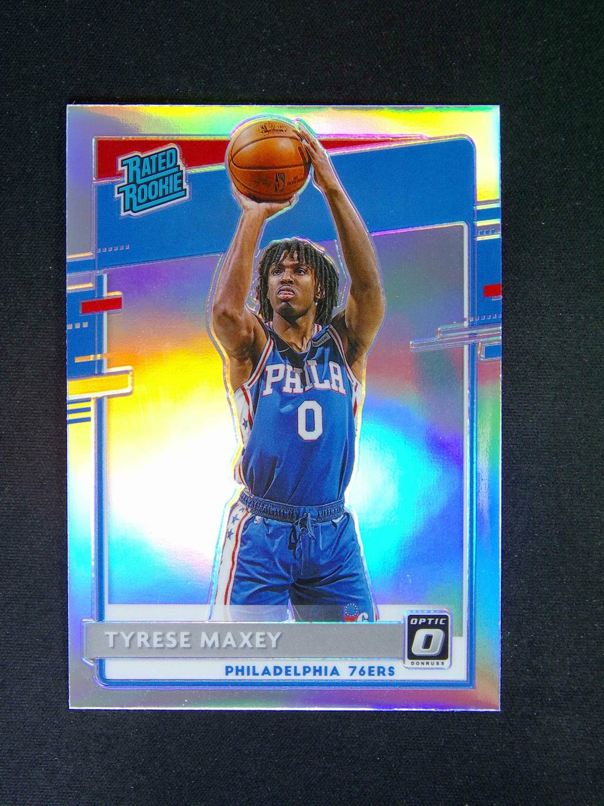 2020-21 Panini Donruss Optic Tyrese Maxey #171 RC Rated Rookie Holo