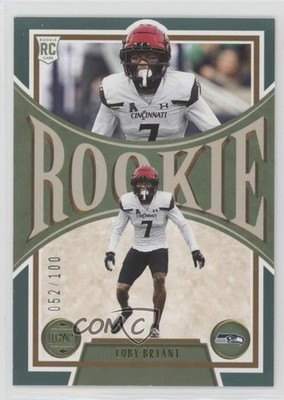 2022 Panini Legacy Rookies Green 52/100 Coby Bryant #182 Rookie RC 9s2