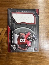 Justin Hardy Rookie Jersey Card, NUMBER PATCH, Topps 2015. rookie card picture