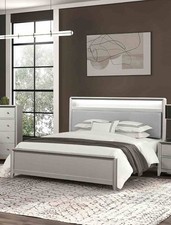 Contemporary Style Twin Size 1pc Bed Set Champagne Bedroom Furniture