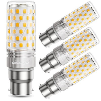DiCUNO B22 LED Mais Glühbirne 10W 2700K Warmweiß ersetzt 130W Glühbirne 1350lm