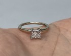 14k White Gold IGI Princess Cut Lab Grown Diamond Ring 1.00 CTW 3.0g Size 6.75 — photo 7