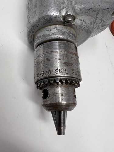 Vintage SKIL Bohrmaschine kabelgebunden Metallgehäuse 3/8" Bohrfutter Sammlerstück hergestellt in den USA - Bild 5 von 5